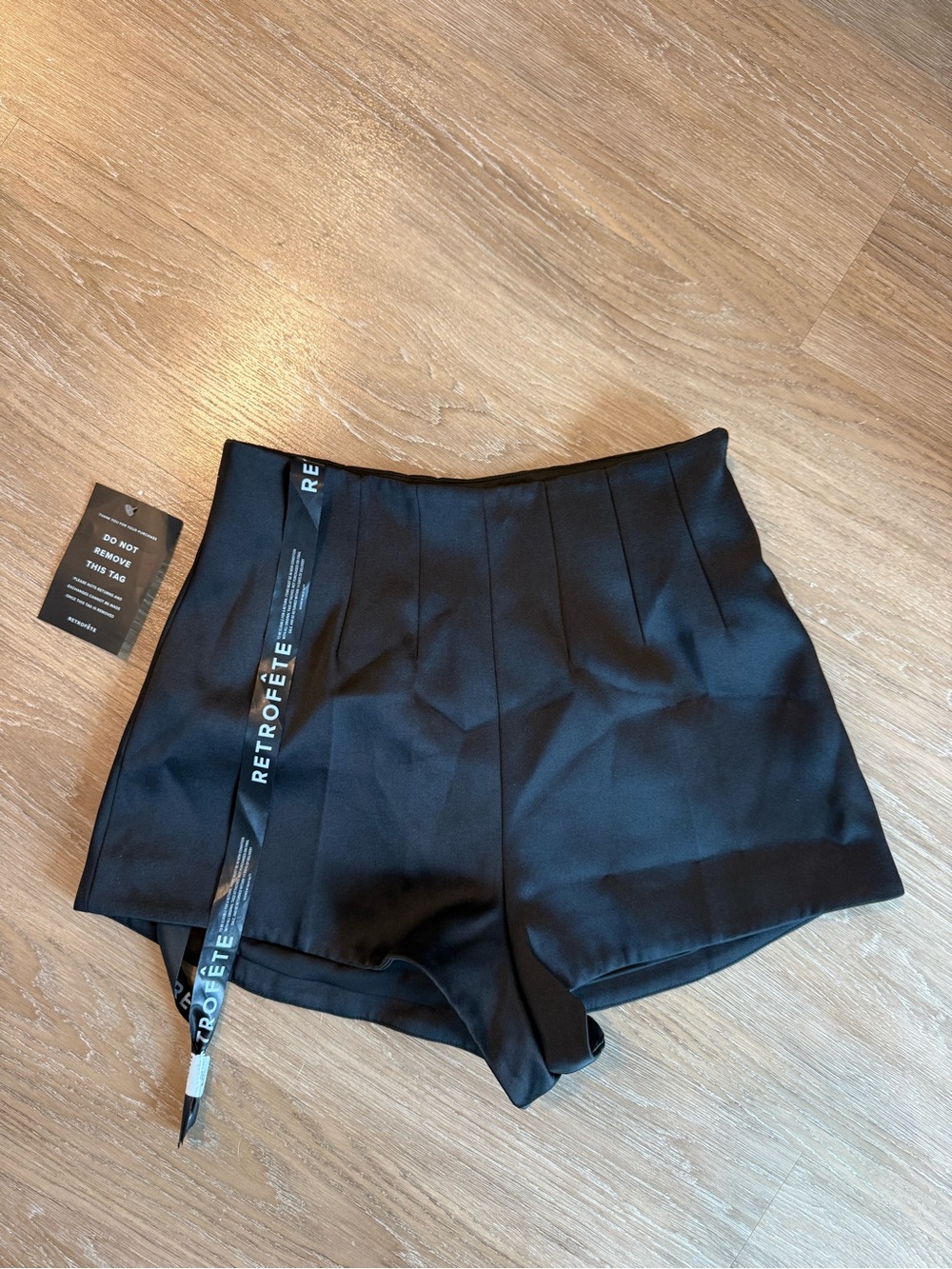 FINAL PRICE Retrofete Marie High-Rise Satin Shorts